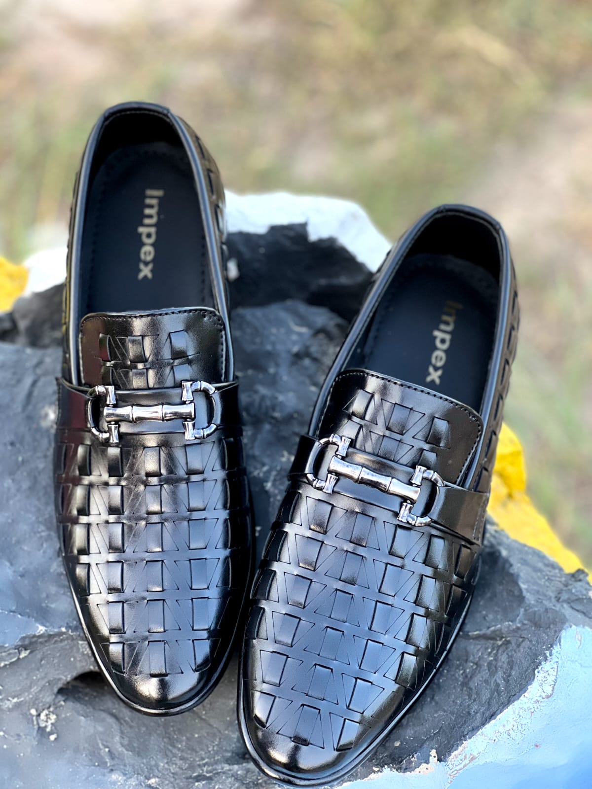sheet sole premium cherry leather woven style