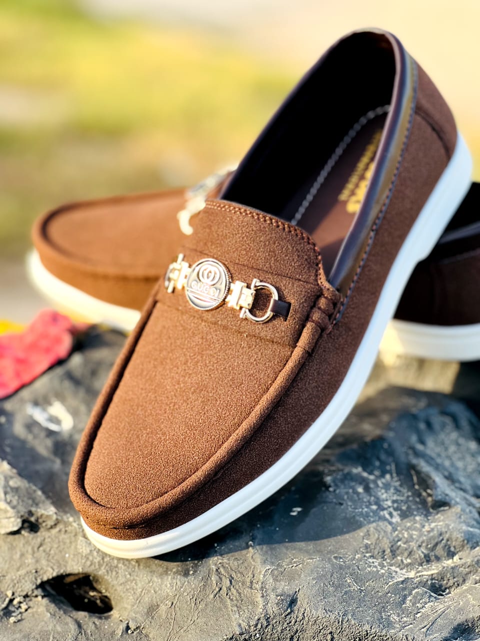 LORO PIANA suede leather