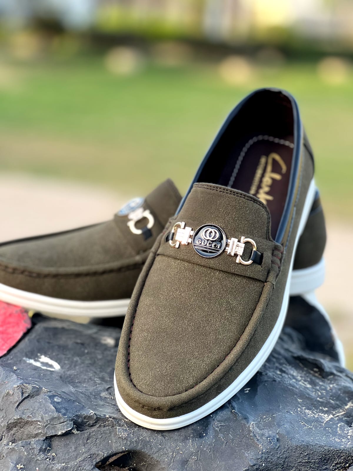 LORO PIANA suede leather