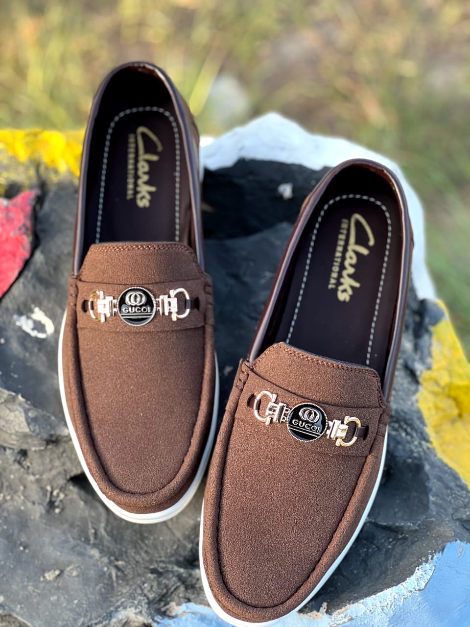 LORO PIANA suede leather
