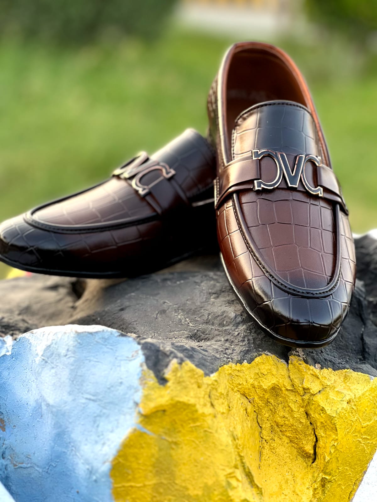 Brown logo sole 1,8 rexine shoes