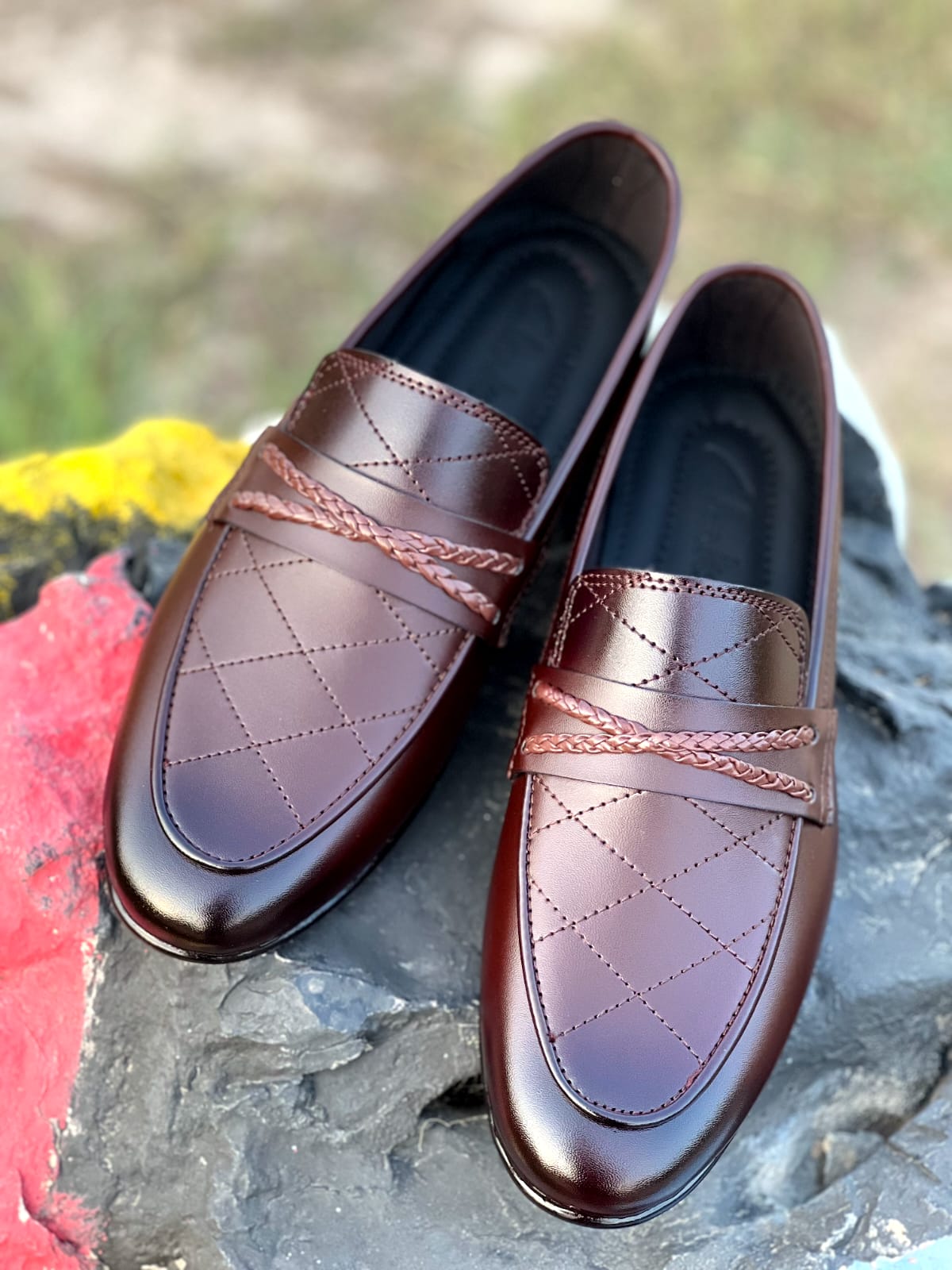 Brown Logo 1.8 stitched style